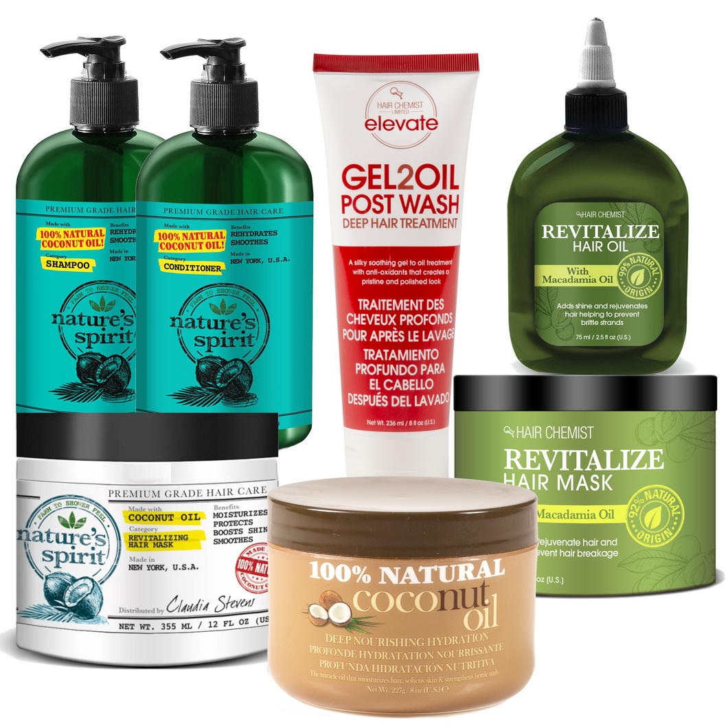 Beauty Bomb Hydrate and Recover 7-PC Intensive Hair Treatment Kit